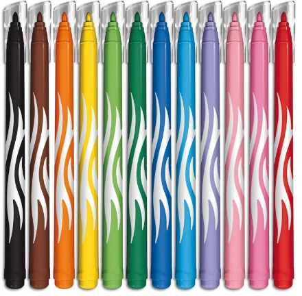 Flomasteriai Maped Color Peps Jungle, 12 spalvų