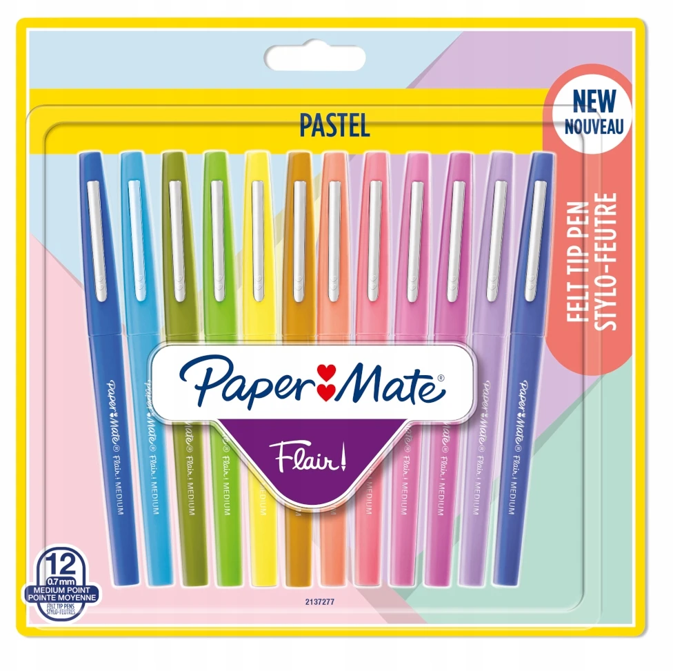 Flomasteriai PaperMate Flair Pastel 12, 0,7mm