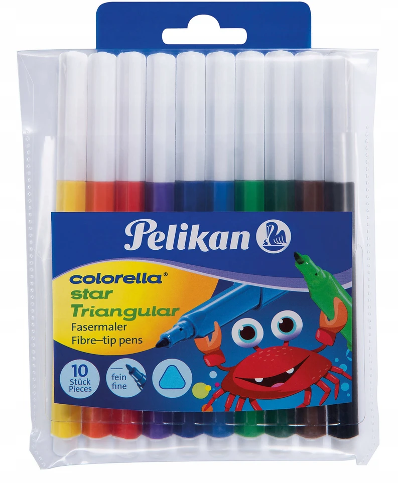 Flomasteriai Pelikan 10 spalvų