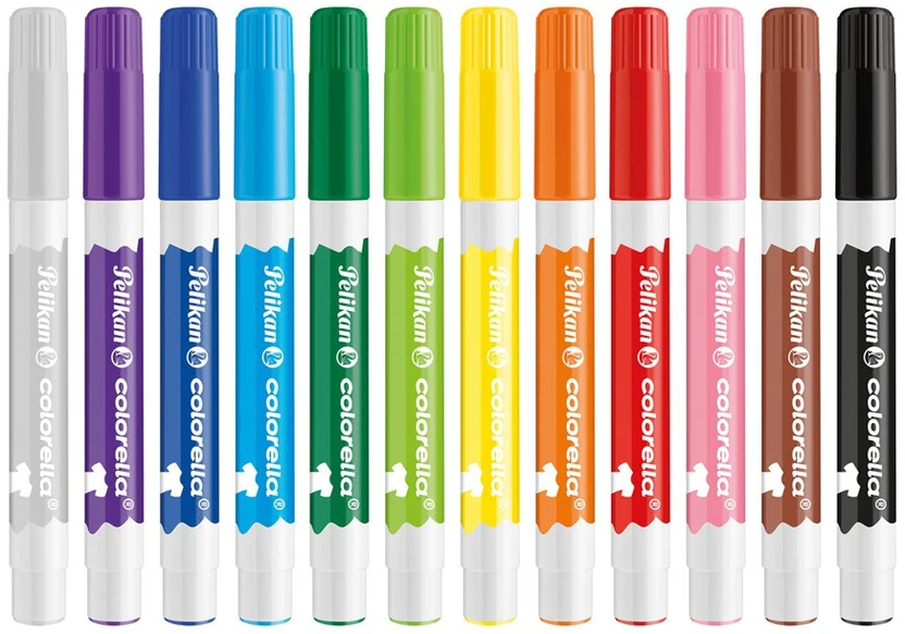 Flomasteriai Pelikan COLORELLA tekstilei, 12 spalvų