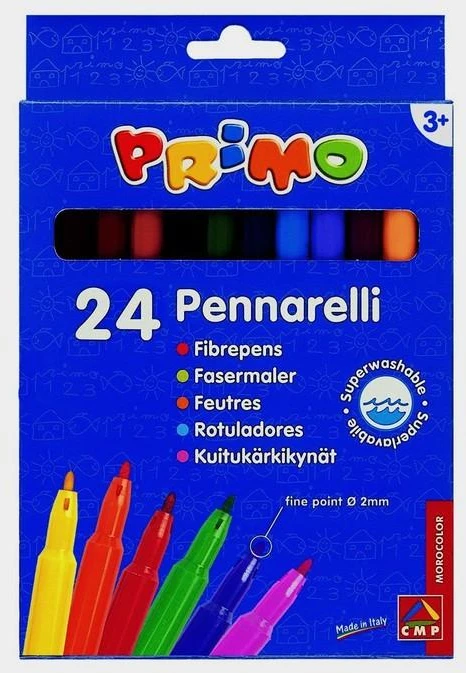 Flomasteriai Primo, 24 spalv.