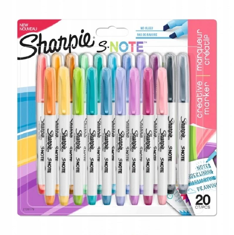 Markerių rinkinys Sharpie S-note Mix 20 vnt. – 2139179