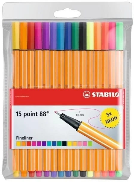 Flomasteriai Stabilo Point 88