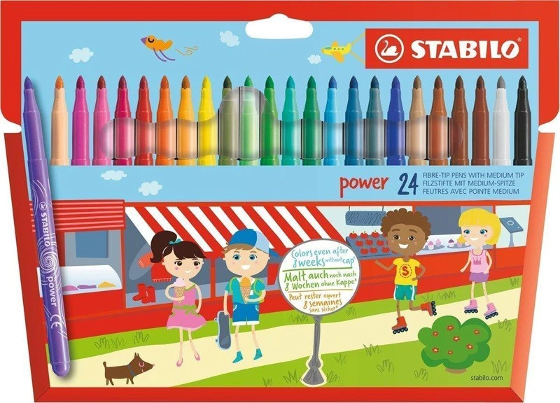Stabilo Flomasteriai TRIO A-Z 24sp.