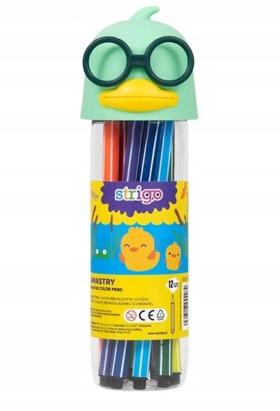 Flomasteriai Strigo Žalias Duck, 12 vnt.