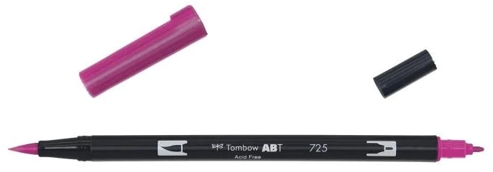 Flomasteris Tombow ABT 725, rodamino raudonas