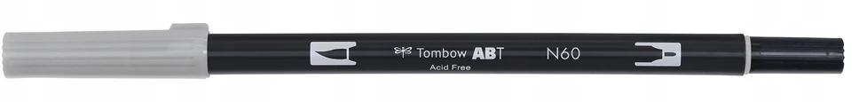 Flomasteris Tombow ABT N60, pilkas