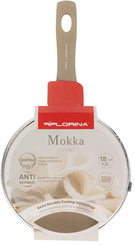FLORINA Aliuminis puodas Mocha 18 cm 1,5L