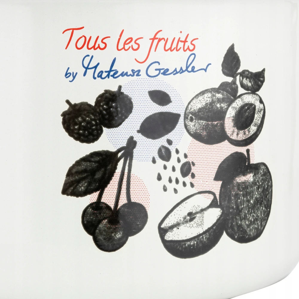 Florina Emaliniai vazonai Emalia Pleszew Fruits, 3 vnt. indukcinis, dujinis, galima plauti indaplovėje