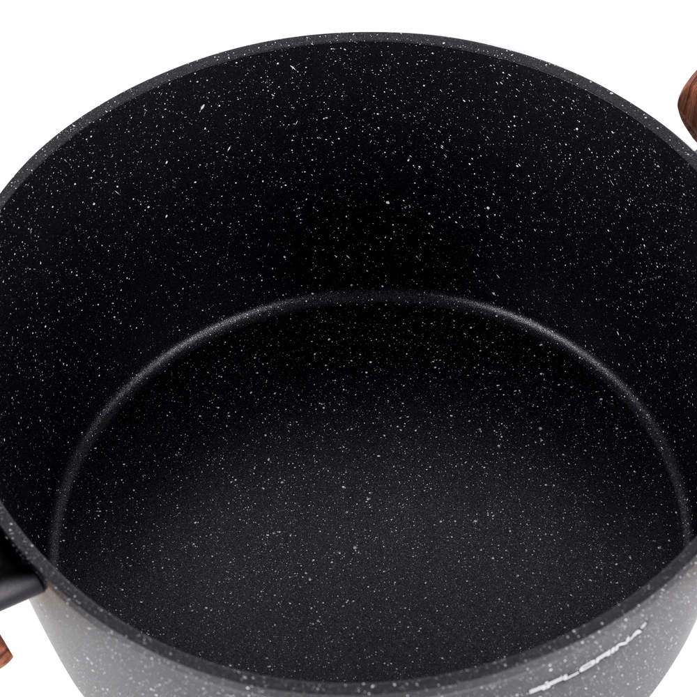 Florina Master Juodas puodas 28 cm 6,5L aliuminio su indukciniu dangteliu