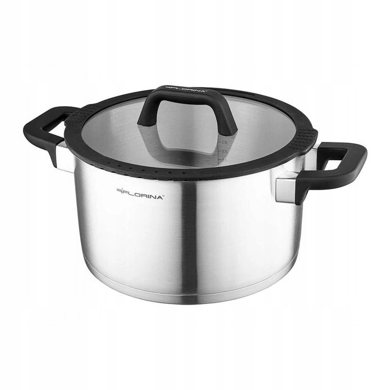 FLORINA Nerūdijančio plieno puodas 24cm 6L CHEF M. Gessler