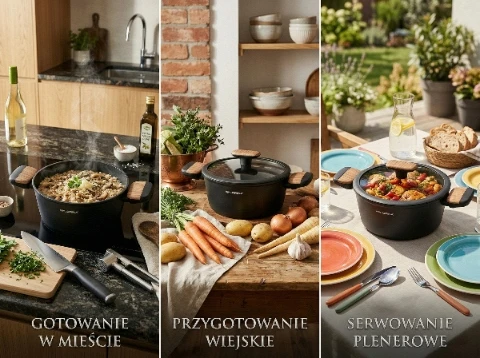 Florina Palato 28 cm 6,5L didelis aliuminio puodas su dangteliu atsargoms