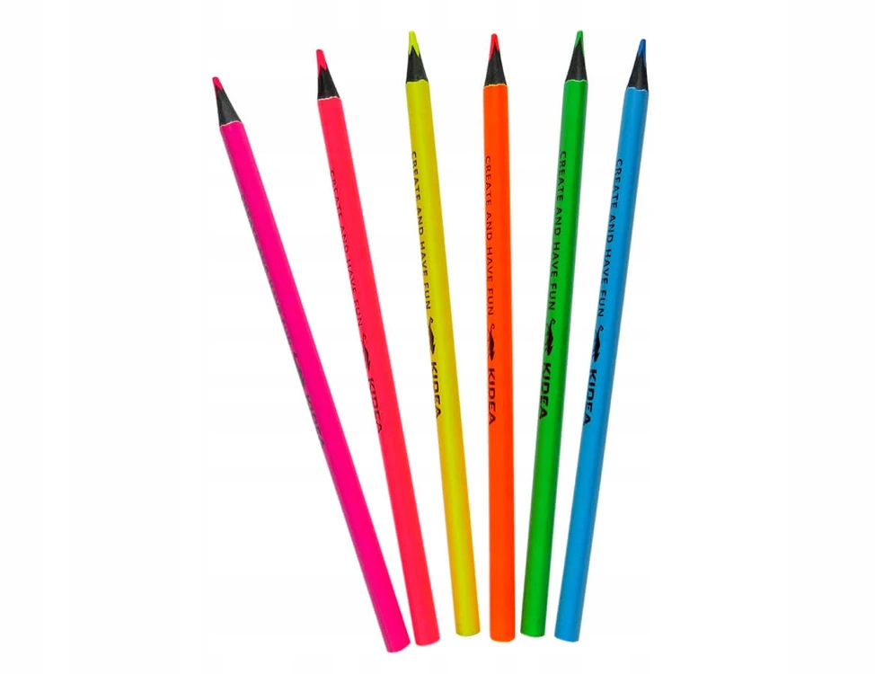 Fluo pieštukai 6 spalvų - Titanum