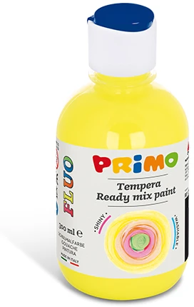 Fluorescenciniai plakato dažai Primo, geltoni, 300ml