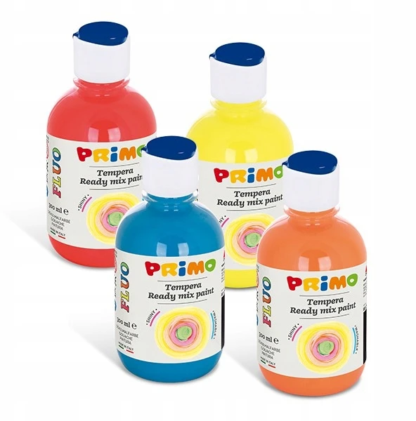 Fluorescenciniai plakato dažai Primo, geltoni, 300ml