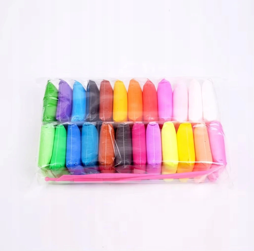 FOAM PLAY PASTE EDUCATIONAL MONTESSA Plastilinas 24 Vnt. SPALVOS