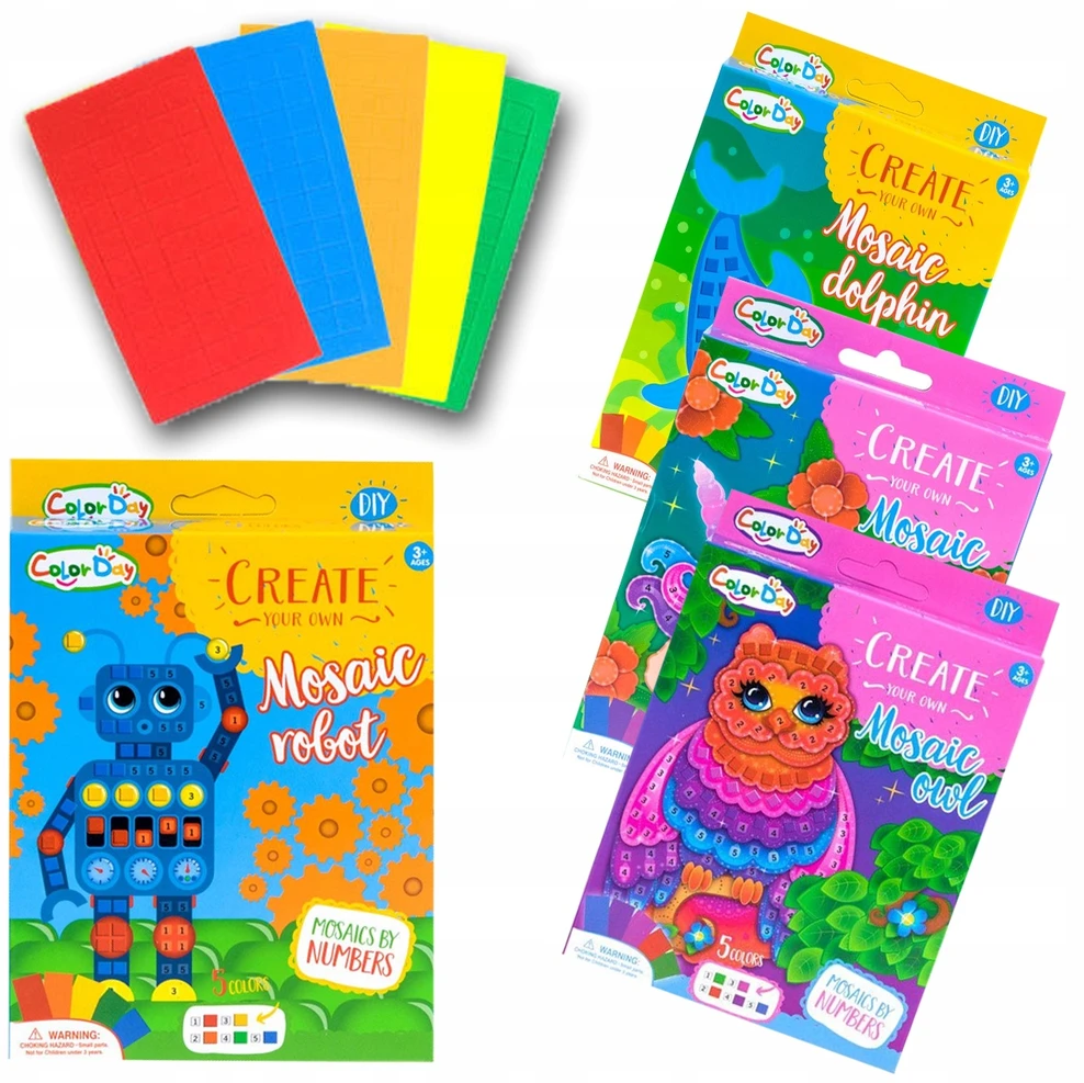 FOAM STICKBOOK CREATIVE MOSAIC CREATIVE DIY RINKINYS VAIKAMS