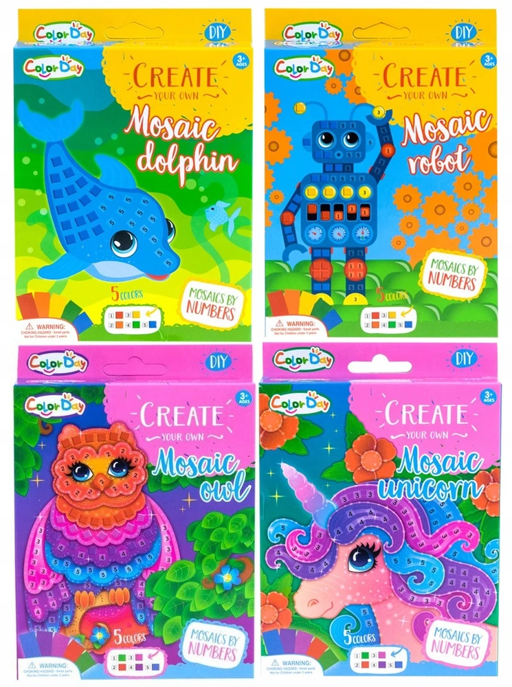 FOAM STICKBOOK CREATIVE MOSAIC CREATIVE DIY RINKINYS VAIKAMS