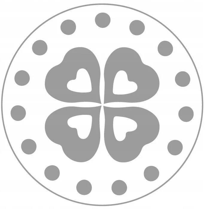 Folkroll Clover Graviruotas sausainių antspaudas