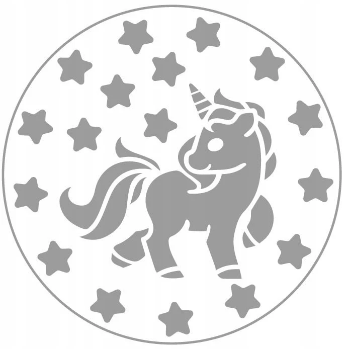 Folkroll Unicorn Graviruotas sausainių antspaudas