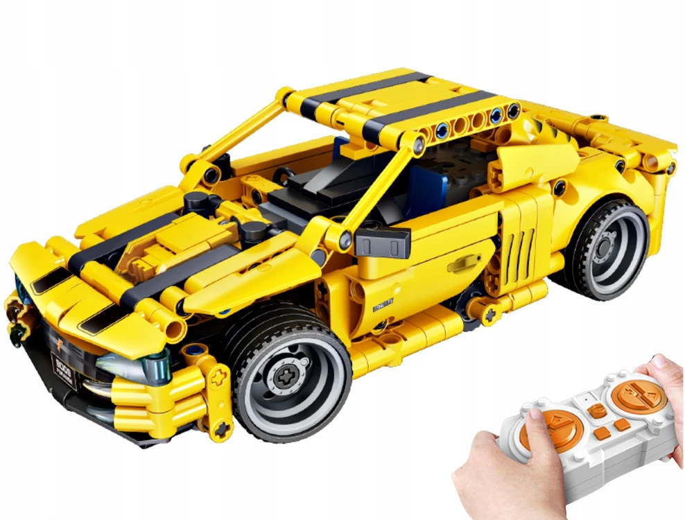 Forange Konstrukciniai blokeliai Auto/Robot Geltona Morph nuotoliniu būdu valdomi 521 vnt.