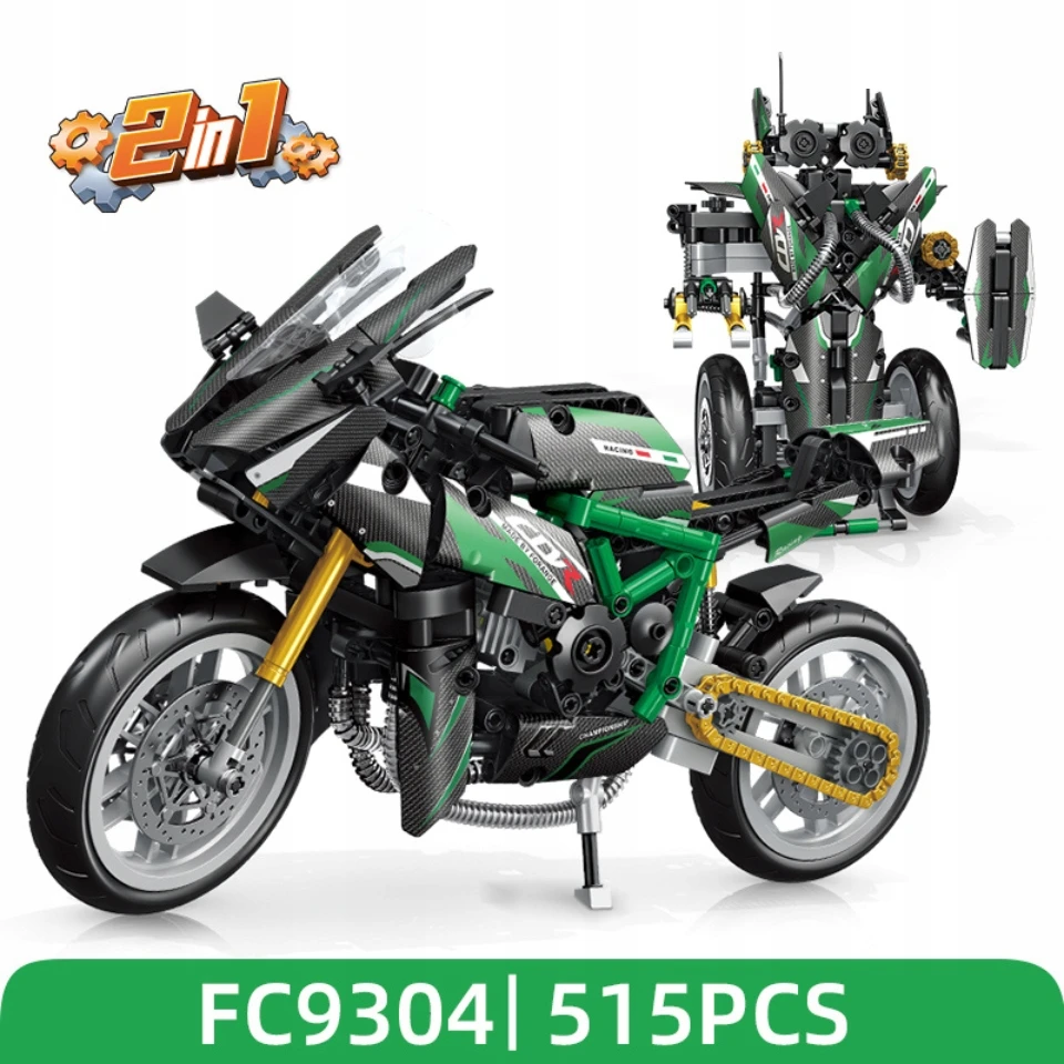 Forange Žalias Sports Motor Construction blokeliai 515 vnt.