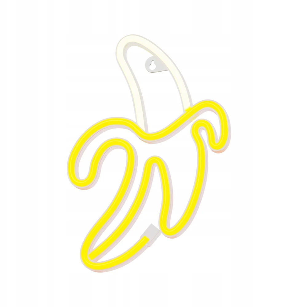 Neoninis LED šviestuvas BANANA baltas geltonas Bat + USB FLNE10 Forever Light