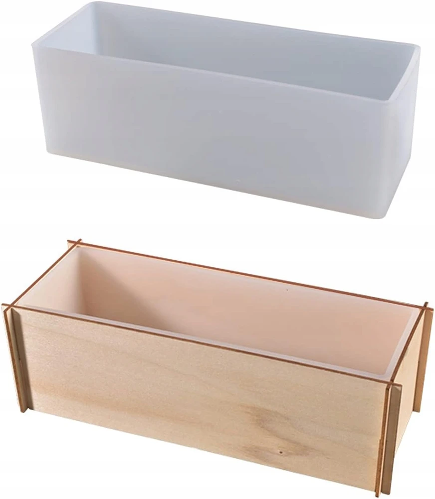 Forma 15x5x5cm silikoninė stačiakampė lanksti patvari liejimo derva