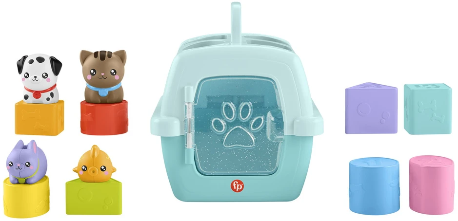 Mattel FISHER-PRICE formelių rūšiuoklė – Naminiai gyvūnėliai (HTW93)