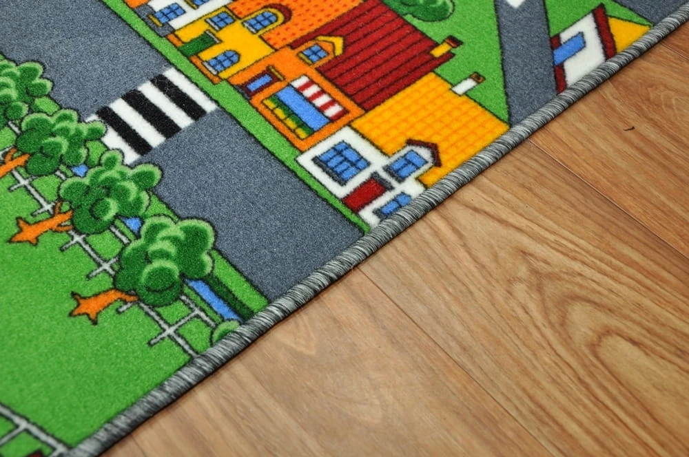 Fortero Dywan Dla Dzieci Mata Dziecięcy Uliczki Little Village Drogi Ulice 200x300