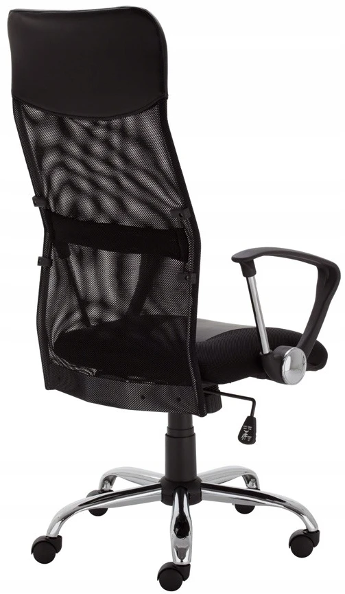 Fotel biurowy W-03 HIT GTP JUODA siatka Nowy Styl