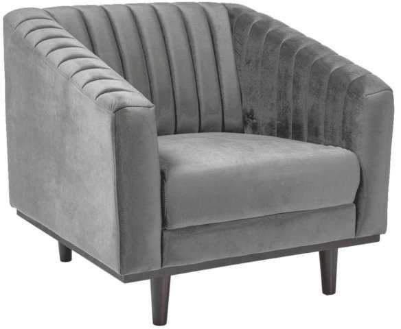 Signal Meble Fotelis Signal ASPREY 1 VELVET, pilkas