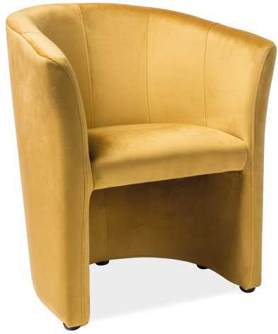 Signal Meble Fotelis Signal TM-1 VELVET, geltonas