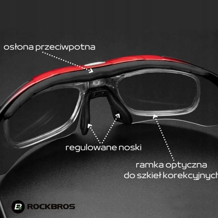 Rockbros 10141 fotochrominiai dviračių akiniai