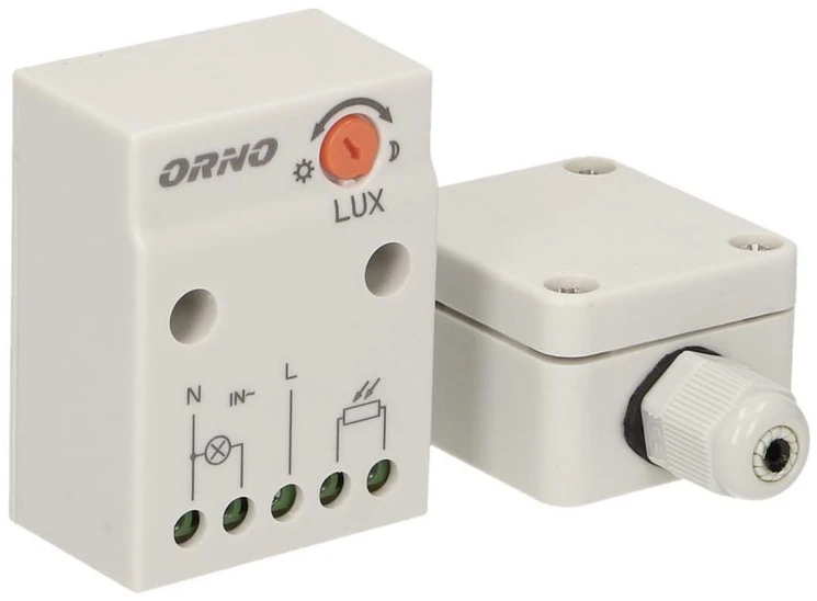 Fotorelė ORNO, 2300 W, IP65 jutiklis, OR-CR-233