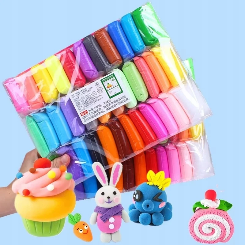 Fotorob Plastilino polimerinio molio rinkinys iš 36 spalvų Žaidimų tešlos vaikams