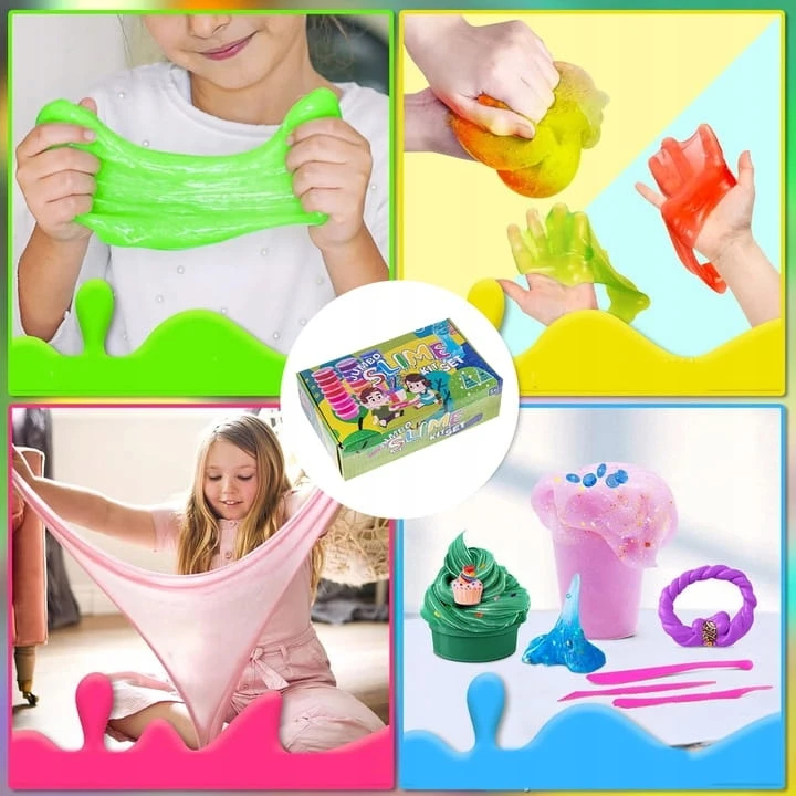 Fotorob SLIME RINKINYS, KAD PADĖTI SLUTS PUIKI KŪRYBINGA 120 viename DĖŽUTĖS DOVANA