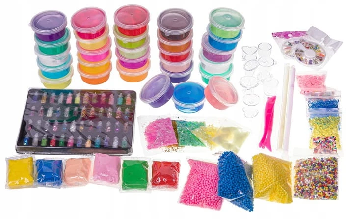 Fotorob SLIME RINKINYS, KAD PADĖTI SLUTS PUIKI KŪRYBINGA 120 viename DĖŽUTĖS DOVANA