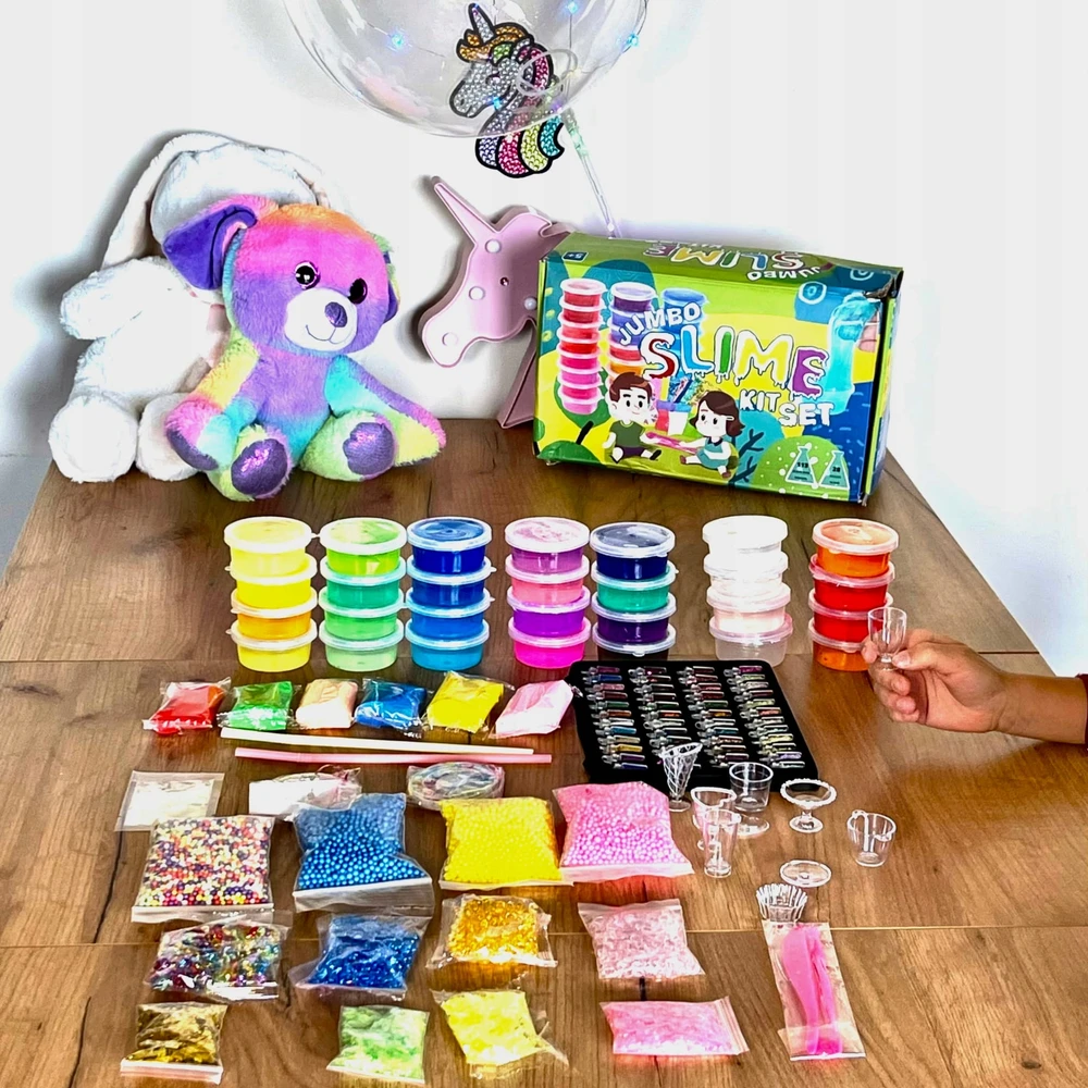 Fotorob SLIME RINKINYS, KAD PADĖTI SLUTS PUIKI KŪRYBINGA 120 viename DĖŽUTĖS DOVANA