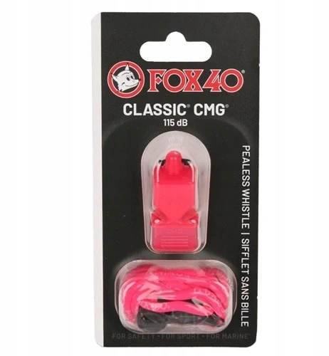 Fox 40 FOX CMG Classic Saugumo Švilpukas + Virvelė 9603-0408 Rožinis