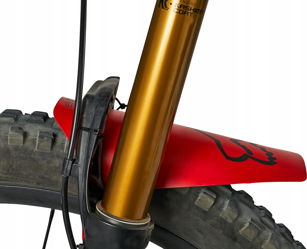 „Fox Mud Guard“ dviračio priekinis sparnas, juodas, skirtas amortizatoriui