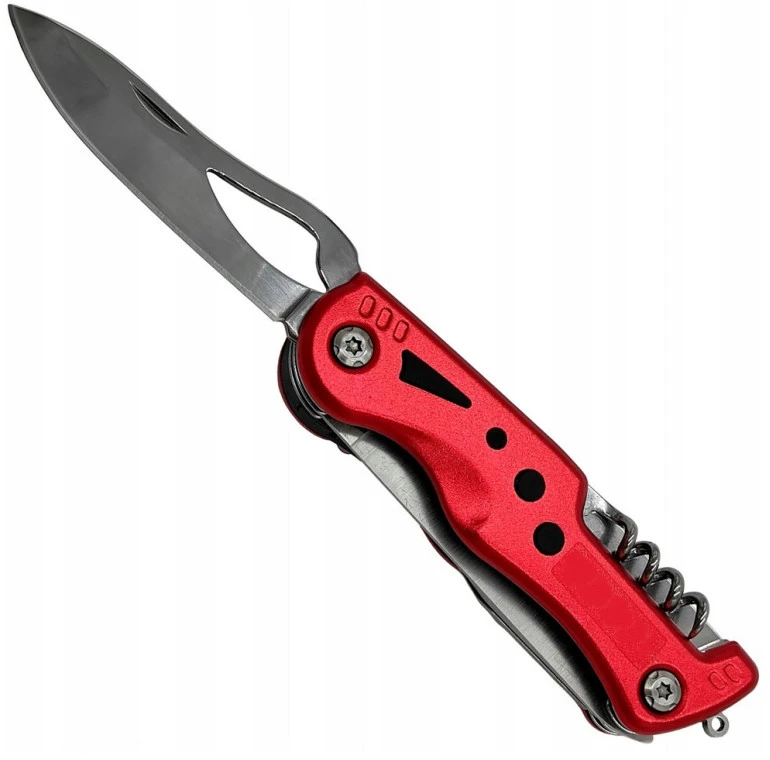 FOXTER® DAUGIAFUNKCIS KIŠENINIS PEILIS SU 12V1 ŽIBINTUVU