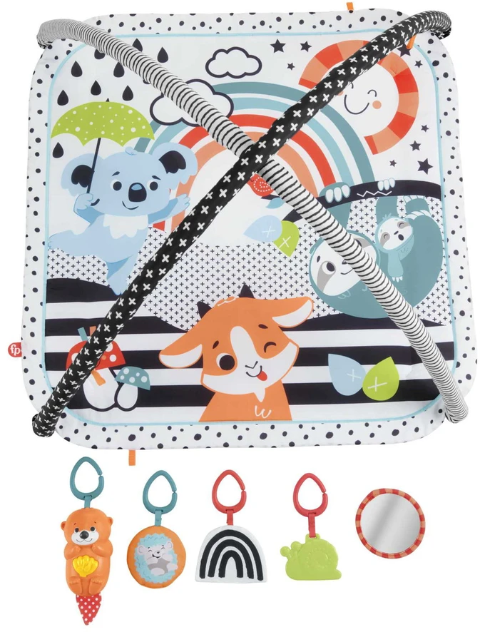 Fisher Price FP veiklos kilimėlis su šviečiančiu ir grojančiu gyvūnėliu