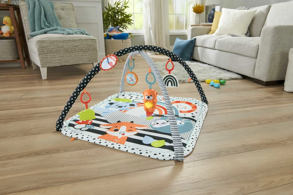 Fisher Price FP veiklos kilimėlis su šviečiančiu ir grojančiu gyvūnėliu