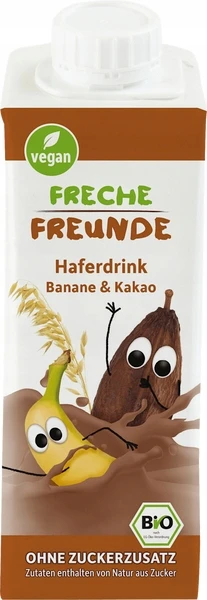 Freche Freunde Bio avižų gėrimas su bananais ir kakava 250ml
