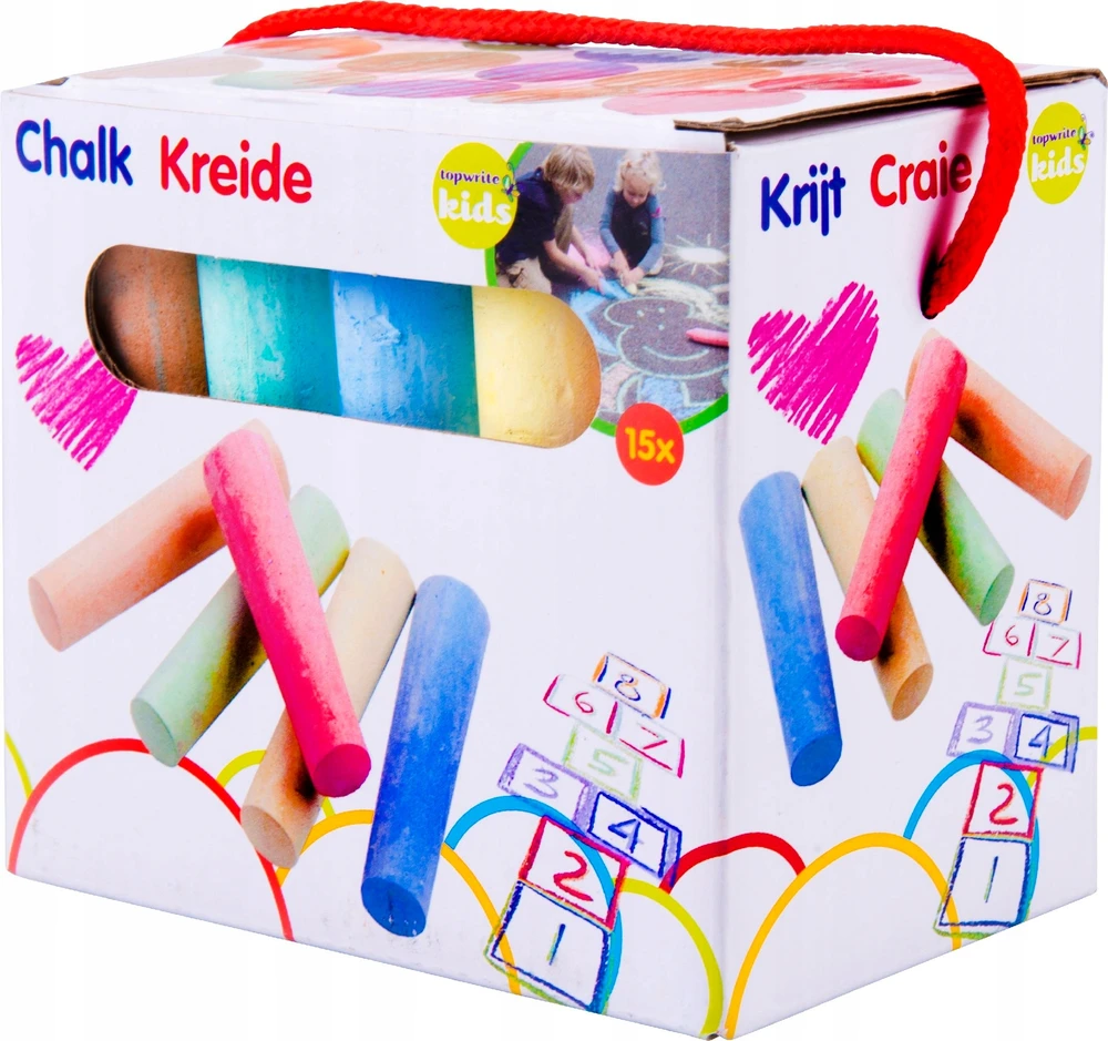Free Easy Kreda Chodnikowa Gruba Kolorowa 15szt dzla dzieci Rinkinys a778 *
