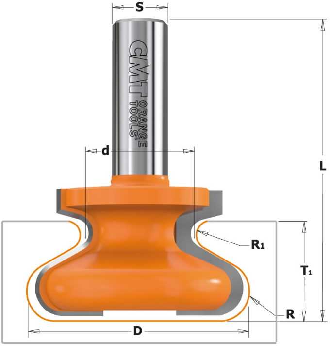 Freza S=8 D=38,1x20,7 R6 HM, CMT