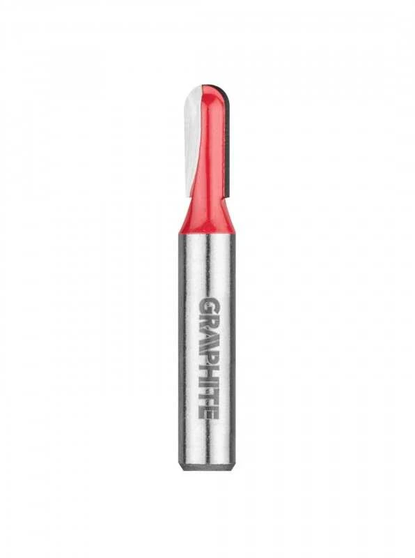 Frezavimo antgalis GRAPHITE 56H212: U formos griovelis, ilgas, HM, 6,35 x 15,5 mm, kotas 8 mm