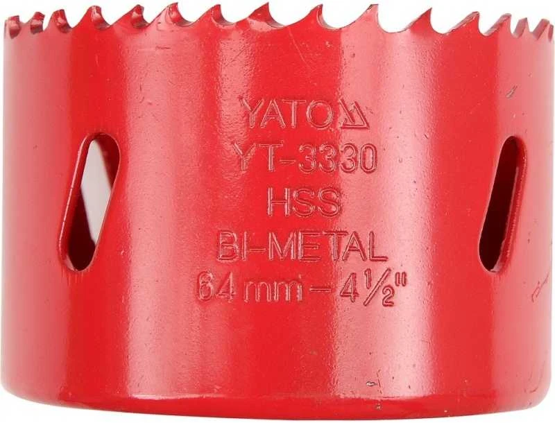 Frezos karūna bi-metalinė HSS M3 Yato | 25mm, 1/2"(12,5mm)