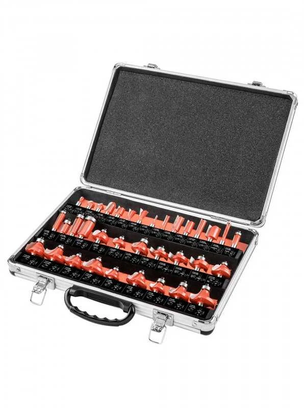 Frezų rinkinys GRAPHITE 56H240 (35 vnt., 8 mm kotas)